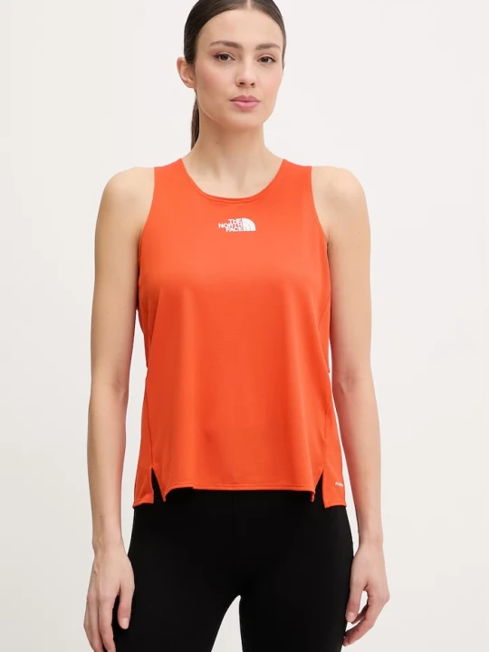 Zdjęcie produktu The North Face top treningowy damski LIGHTBRIGHT pomarańczowy