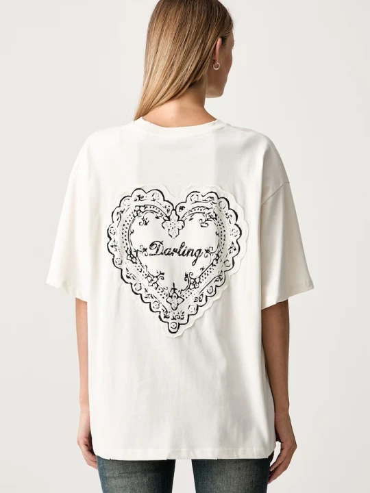 Zdjęcie produktu The Ragged Priest T-shirt damski bawełniany beżowy