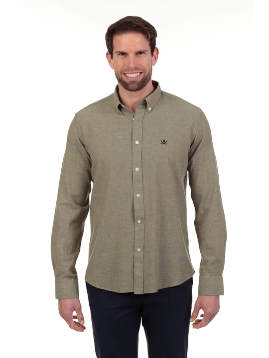 Zdjęcie produktu The Time of Bocha Koszula - Regular fit - w kolorze khaki rozmiar: L