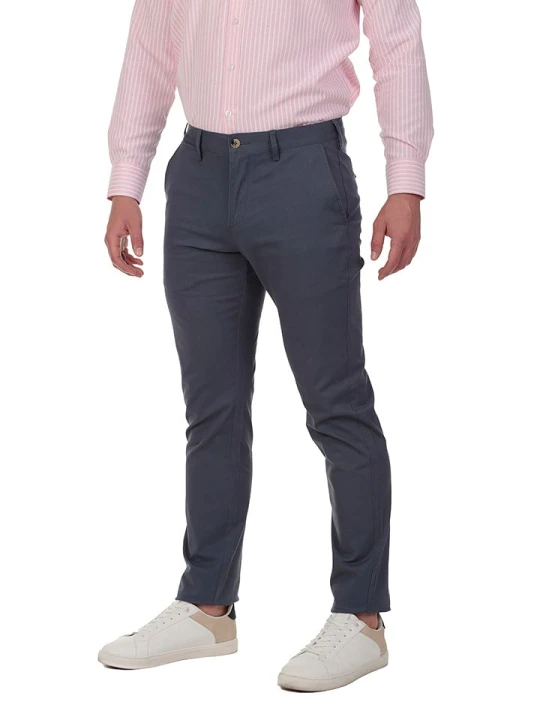 Zdjęcie produktu The Time of Bocha Spodnie chino w kolorze antracytowym rozmiar: 52