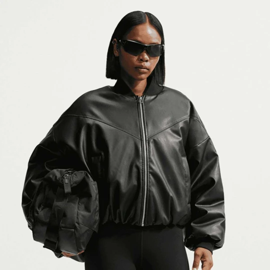 Zdjęcie produktu Therma-FIT Pleather Bomber Jacket Nike czarny