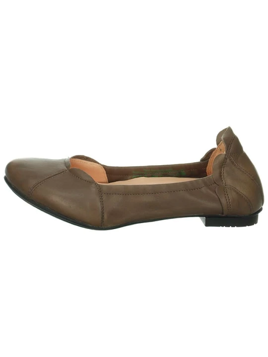 Zdjęcie produktu Think! Skórzane baleriny "Balla" w kolorze khaki rozmiar: 37