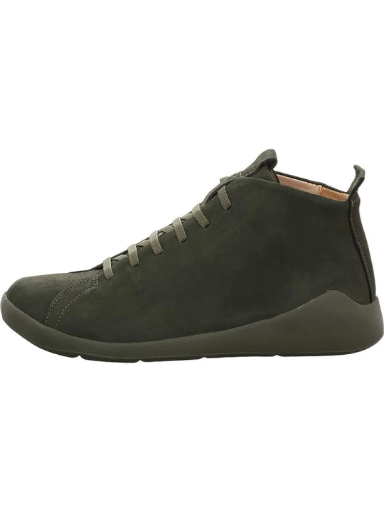 Zdjęcie produktu Think! Skórzane botki w kolorze khaki rozmiar: onesize