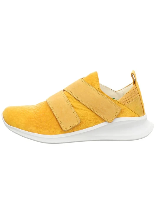 Zdjęcie produktu Think! Skórzane slippersy "Waiv" w kolorze żółtym rozmiar: 42