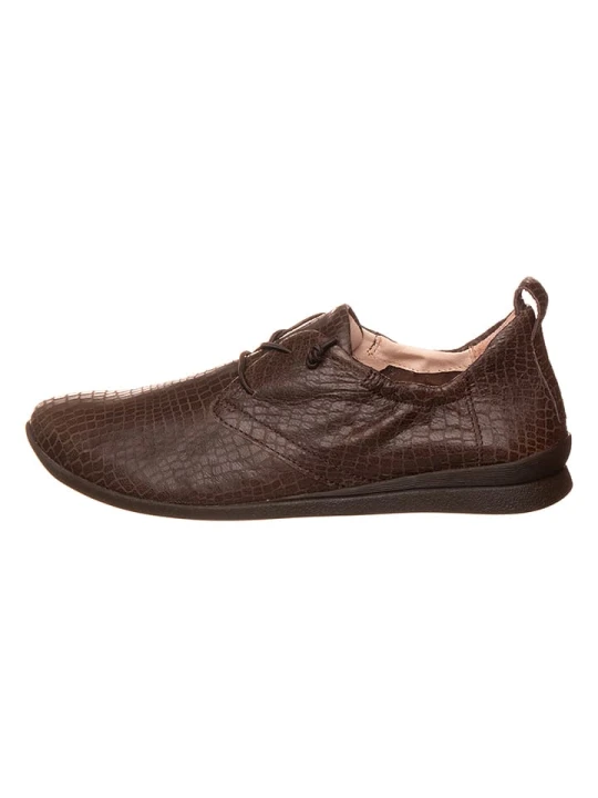 Zdjęcie produktu Think! Skórzane sneakersy w kolorze brązowym rozmiar: 36