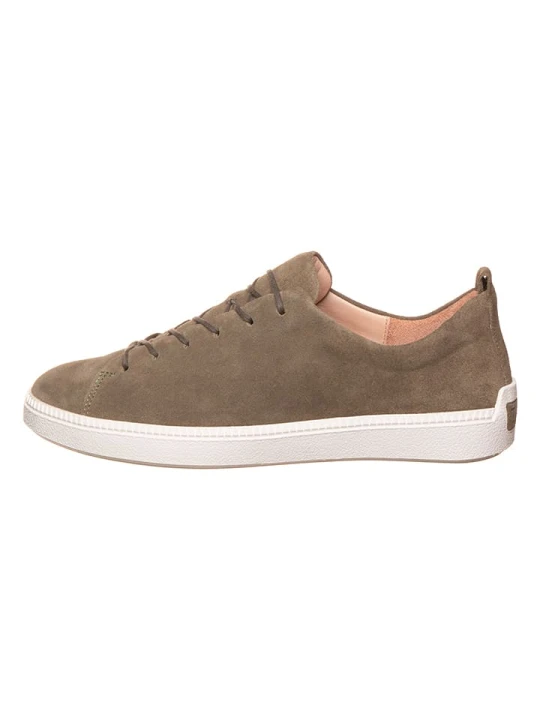 Zdjęcie produktu Think! Skórzane sneakersy w kolorze khaki rozmiar: 40