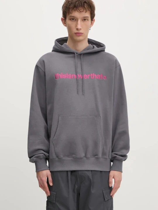 Zdjęcie produktu thisisneverthat bluza bawełniana T-Logo Hoodie szary