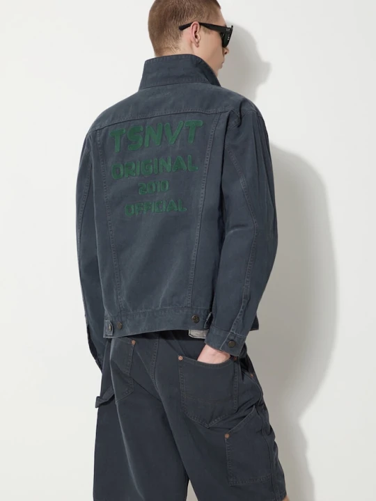 Zdjęcie produktu thisisneverthat kurtka jeansowa Trucker granatowy
