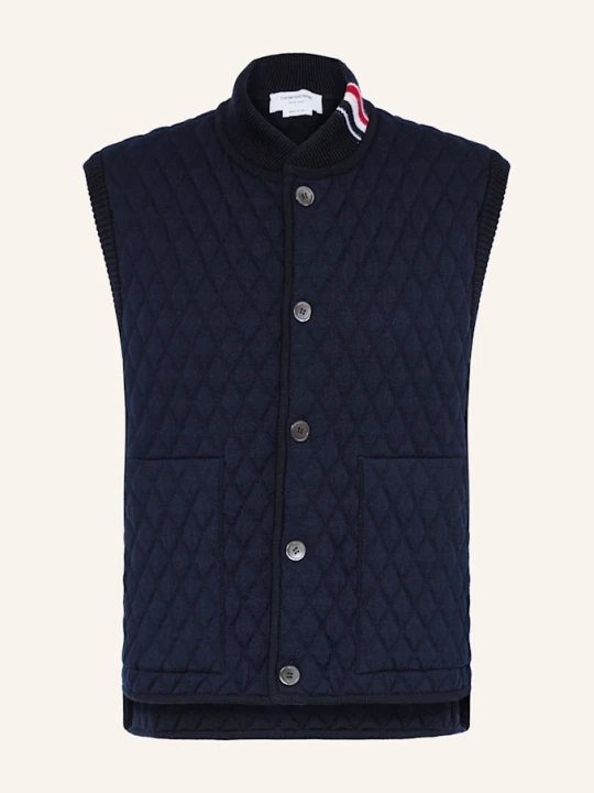 Zdjęcie produktu Thom Browne. Kamizelka Pikowana blau GRANATOWY