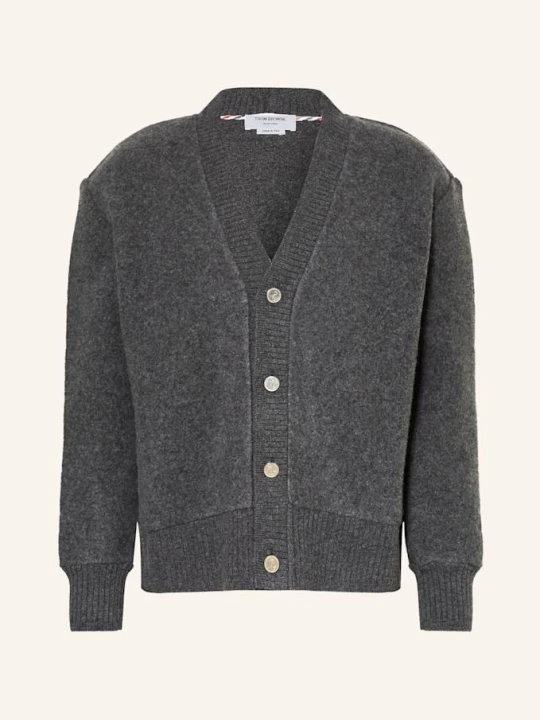 Zdjęcie produktu Thom Browne. Kardigan grau CZIEMNOSZARY