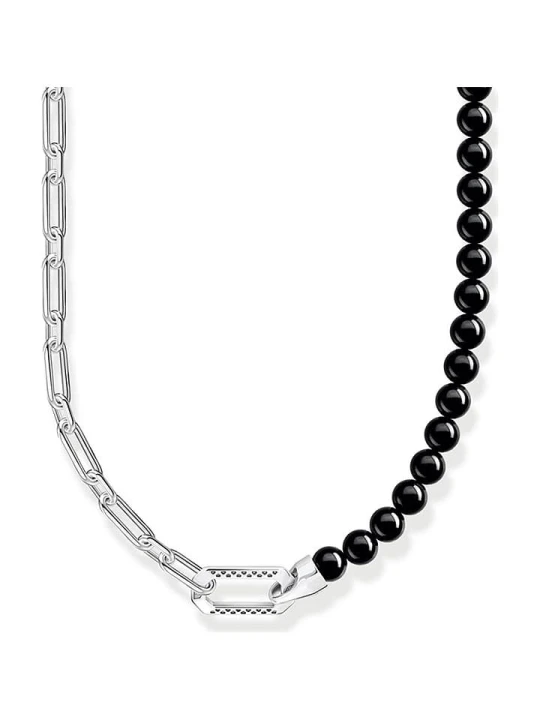 Zdjęcie produktu Thomas Sabo Srebrny naszyjnik z cyrkoniami - dł. 55 cm rozmiar: onesize