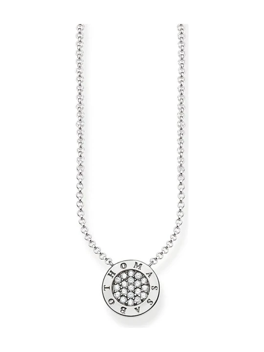 Zdjęcie produktu Thomas Sabo Srebrny naszyjnik z elementem ozdobnym - dł. 45 cm rozmiar: onesize