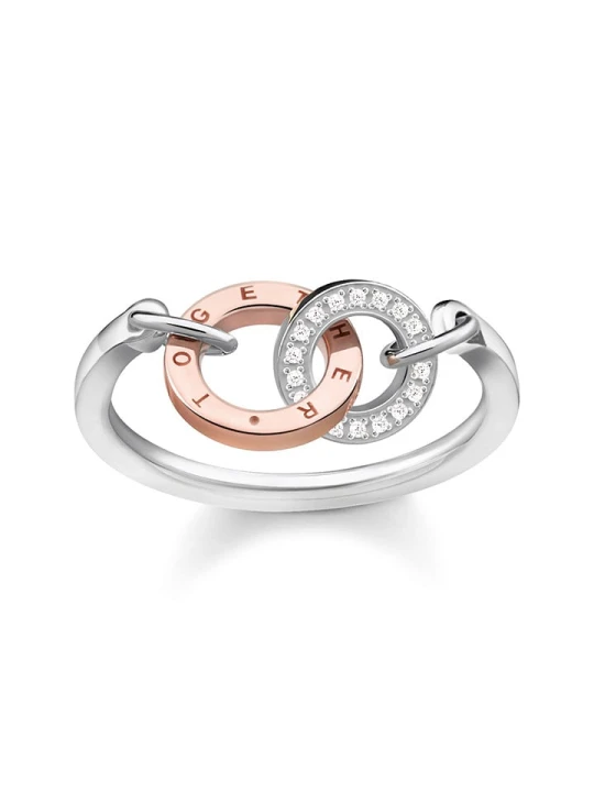 Zdjęcie produktu Thomas Sabo Srebrny pierścionek z cyrkoniami rozmiar: 54
