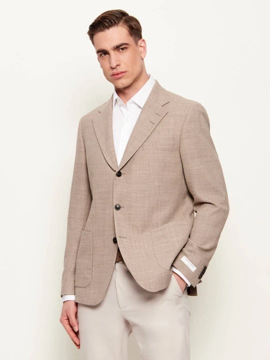 Zdjęcie produktu TIGER OF SWEDEN Marynarka Easer PP | Slim Fit | z dodatkiem wełny beżowy