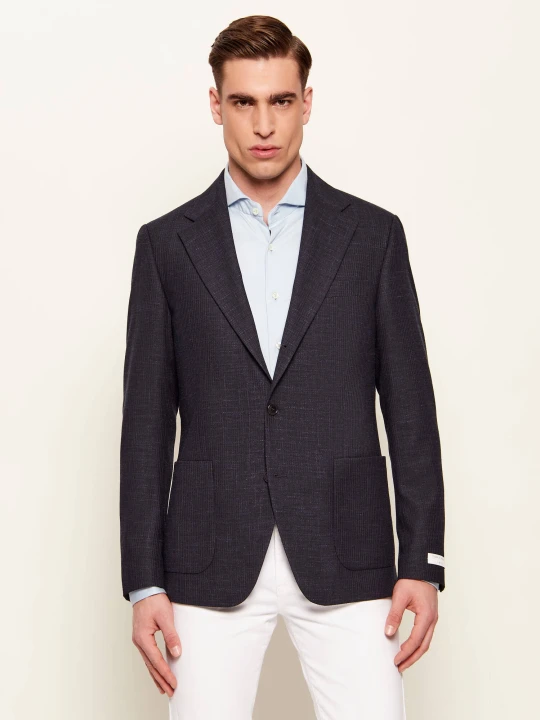 Zdjęcie produktu TIGER OF SWEDEN Marynarka Easer PP | Slim Fit | z dodatkiem wełny granatowy