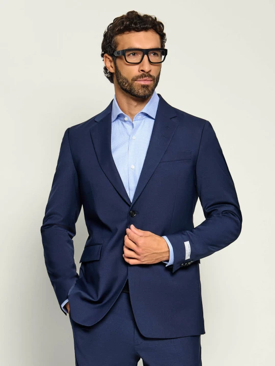 Zdjęcie produktu TIGER OF SWEDEN Marynarka Justins | Slim Fit | z dodatkiem wełny granatowy