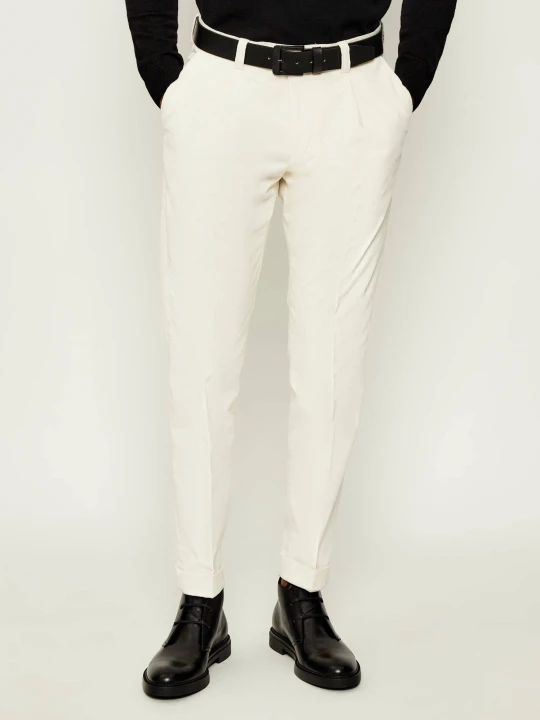 Zdjęcie produktu TIGER OF SWEDEN Spodnie Separate | Slim Fit | sztruks ecru