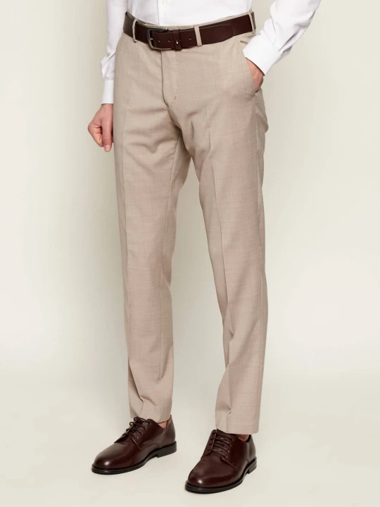 Zdjęcie produktu TIGER OF SWEDEN Spodnie Tenuta | Slim Fit | z dodatkiem wełny beżowy