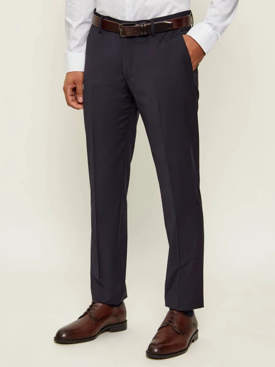 Zdjęcie produktu TIGER OF SWEDEN Spodnie Tenutas | Slim Fit | z dodatkiem wełny granatowy