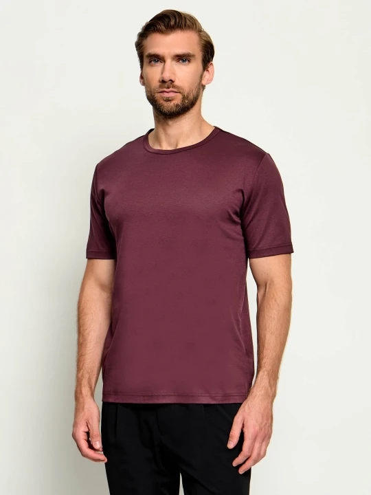 Zdjęcie produktu TIGER OF SWEDEN T-shirt Olaf | Slim Fit | mercerised bordowy