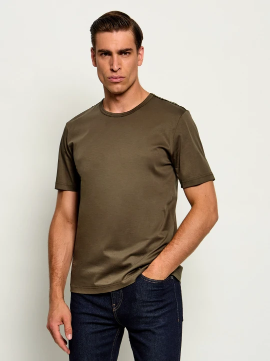 Zdjęcie produktu TIGER OF SWEDEN T-shirt Olaf | Slim Fit | mercerised oliwkowy