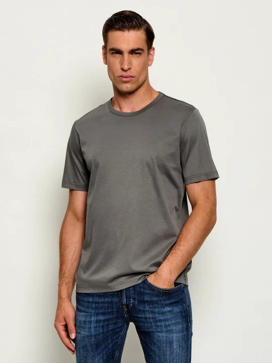 Zdjęcie produktu TIGER OF SWEDEN T-shirt Olaf | Slim Fit | mercerised szary
