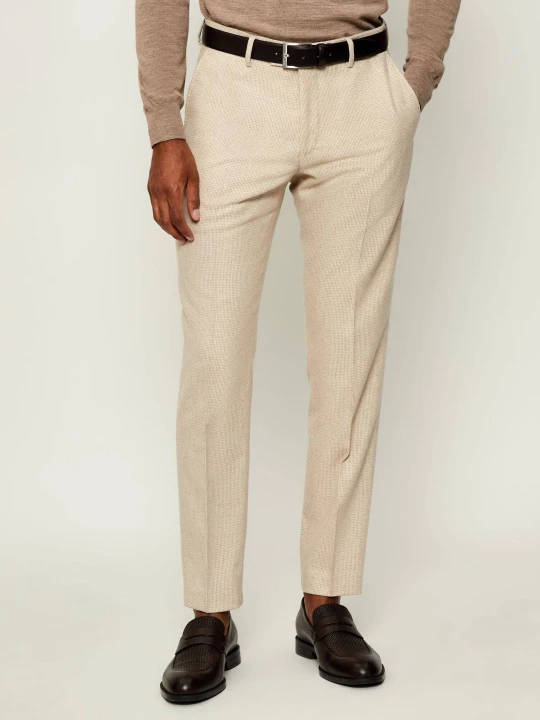 Zdjęcie produktu TIGER OF SWEDEN Wełniane spodnie chino Mix & Match | Slim Fit beżowy