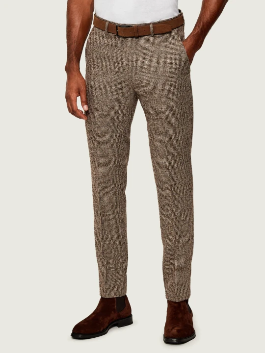 Zdjęcie produktu TIGER OF SWEDEN Wełniane spodnie Tenuta | Slim Fit beżowy