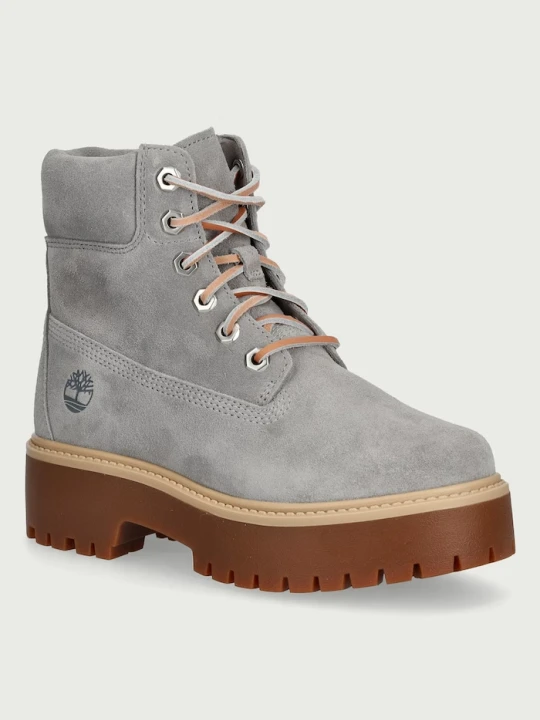 Zdjęcie produktu Timberland botki damskie skórzane Stone Street szary