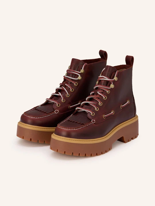 Zdjęcie produktu Timberland Botki Sznurowane Stone Street rot CIEMNOCZERWONY