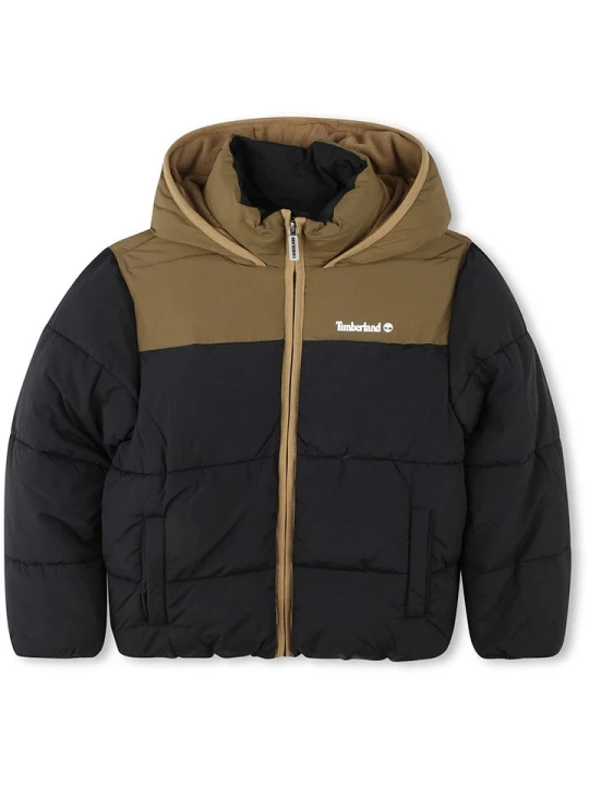 Zdjęcie produktu Timberland Kurtka pikowana w kolorze czarno-oliwkowym rozmiar: 140