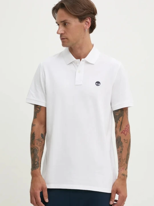 Zdjęcie produktu Timberland polo bawełniane biały
