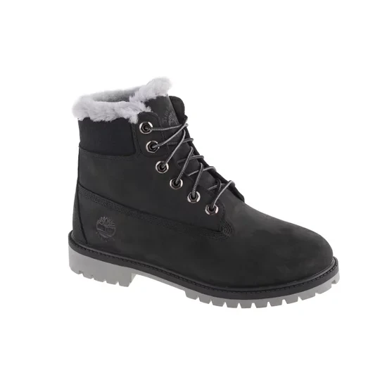 Zdjęcie produktu Timberland Premium 6 IN WP Shearling Boot Jr 0A41UX, Dla chłopca, Czarne, trapery, nubuk, rozmiar: 36