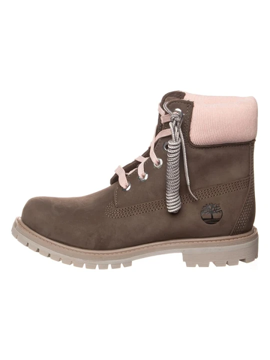 Zdjęcie produktu Timberland Skórzane botki "6 Prem" w kolorze brązowym rozmiar: 21