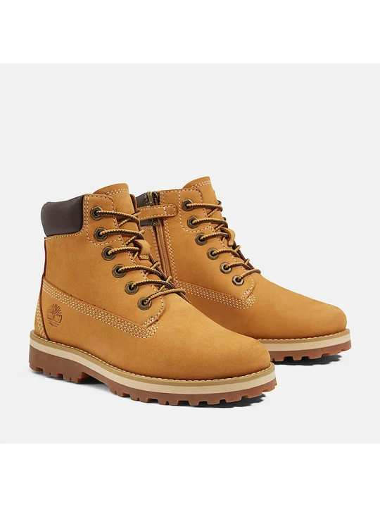 Zdjęcie produktu Timberland Skórzane botki "Courma" w kolorze jasnobrązowym rozmiar: 33