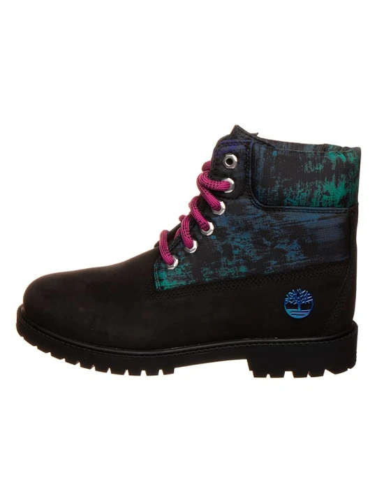 Zdjęcie produktu Timberland Skórzane botki "Herritage" w kolorze zielono-czarnym rozmiar: 38