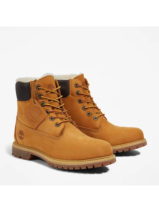 Zdjęcie produktu Timberland Skórzane botki "Premium 6" w kolorze jasnobrązowym rozmiar: 37