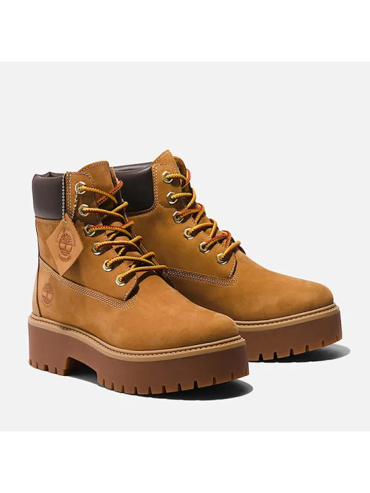 Zdjęcie produktu Timberland Skórzane botki "Stone Street 6" w kolorze jasnobrązowym rozmiar: 39
