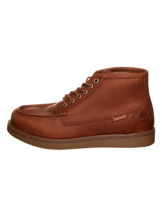 Zdjęcie produktu Timberland Skórzane botki w kolorze jasnobrązowym rozmiar: 42
