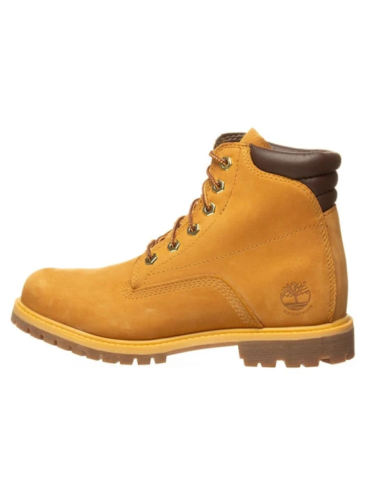 Zdjęcie produktu Timberland Skórzane botki "Waterville 6-Inch Basic" w kolorze jasnobrązowym rozmiar: 36