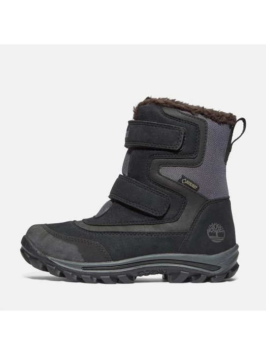 Zdjęcie produktu Timberland Skórzane botki zimowe "Chillberg" w kolorze granatowym rozmiar: 35