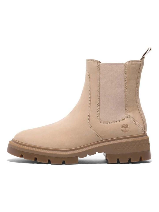 Zdjęcie produktu Timberland Skórzane sztyblety "Cortina Valley" w kolorze beżowym rozmiar: 41