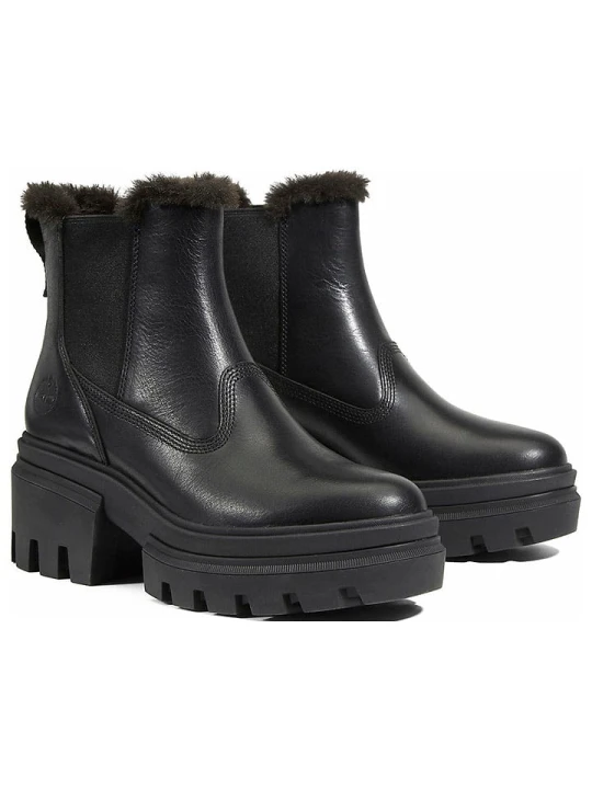 Zdjęcie produktu Timberland Skórzane sztyblety "Everleigh" w kolorze czarnym rozmiar: 39