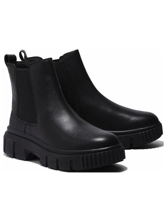Zdjęcie produktu Timberland Skórzane sztyblety "Greyfield" w kolorze czarnym rozmiar: 38
