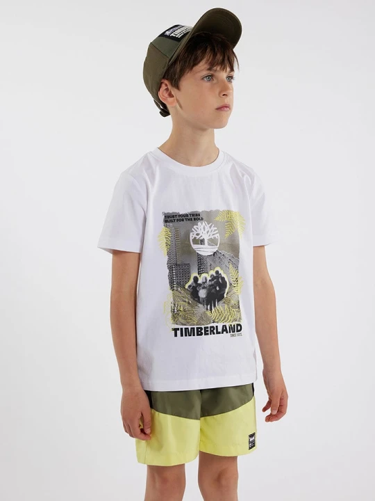 Zdjęcie produktu Timberland Szorty kąpielowe w kolorze oliwkowo-żółtym rozmiar: 164