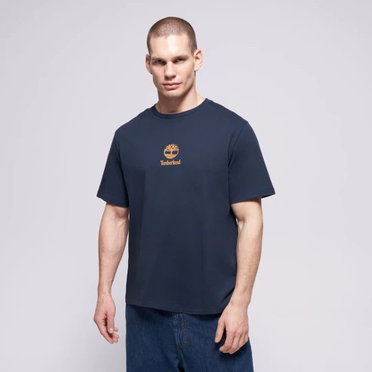 Zdjęcie produktu Timberland T-Shirt New Small Logo Print Ss Tee Dark Sapphire granatowy