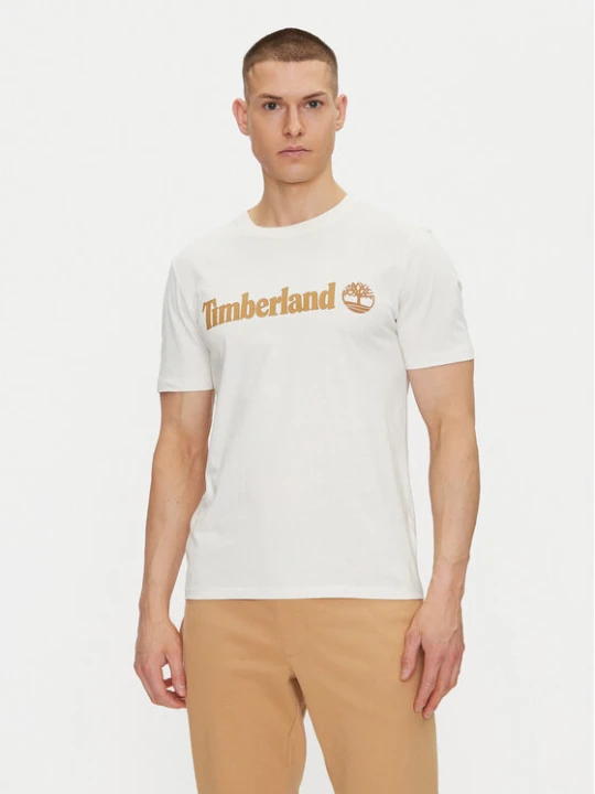 Zdjęcie produktu Timberland T-Shirt TB0A5UPQ Écru Regular Fit Kremowy