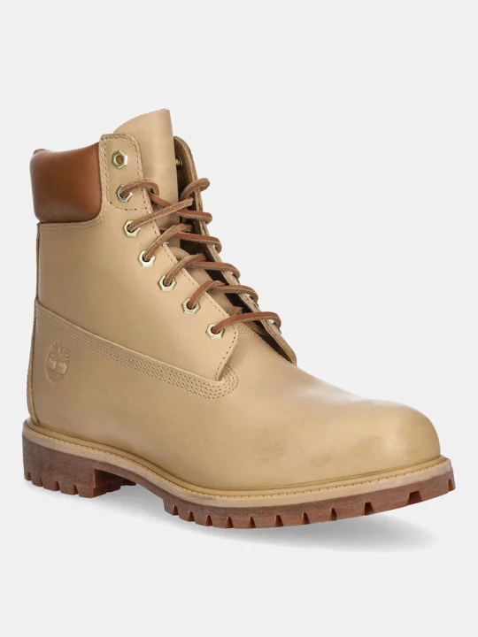 Zdjęcie produktu Timberland trapery skórzane Premium 6 In Lace Waterproof beżowy