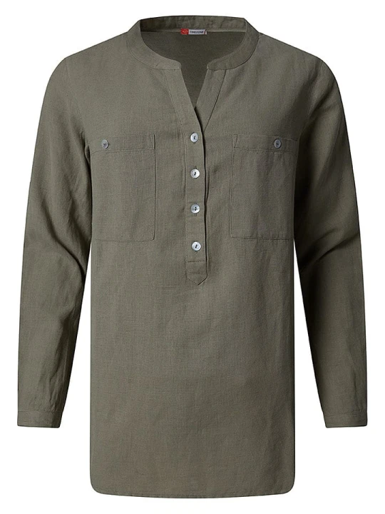 Zdjęcie produktu Timezone Bluzka "Henley" w kolorze khaki rozmiar: XL