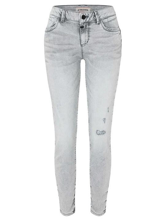 Zdjęcie produktu Timezone Dżinsy "Sanya" - Skinny fit - w kolorze jasnoszarym rozmiar: W27 / L30